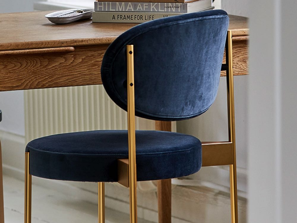 Verpan Series 430 Chair in Brass by Verner Panton