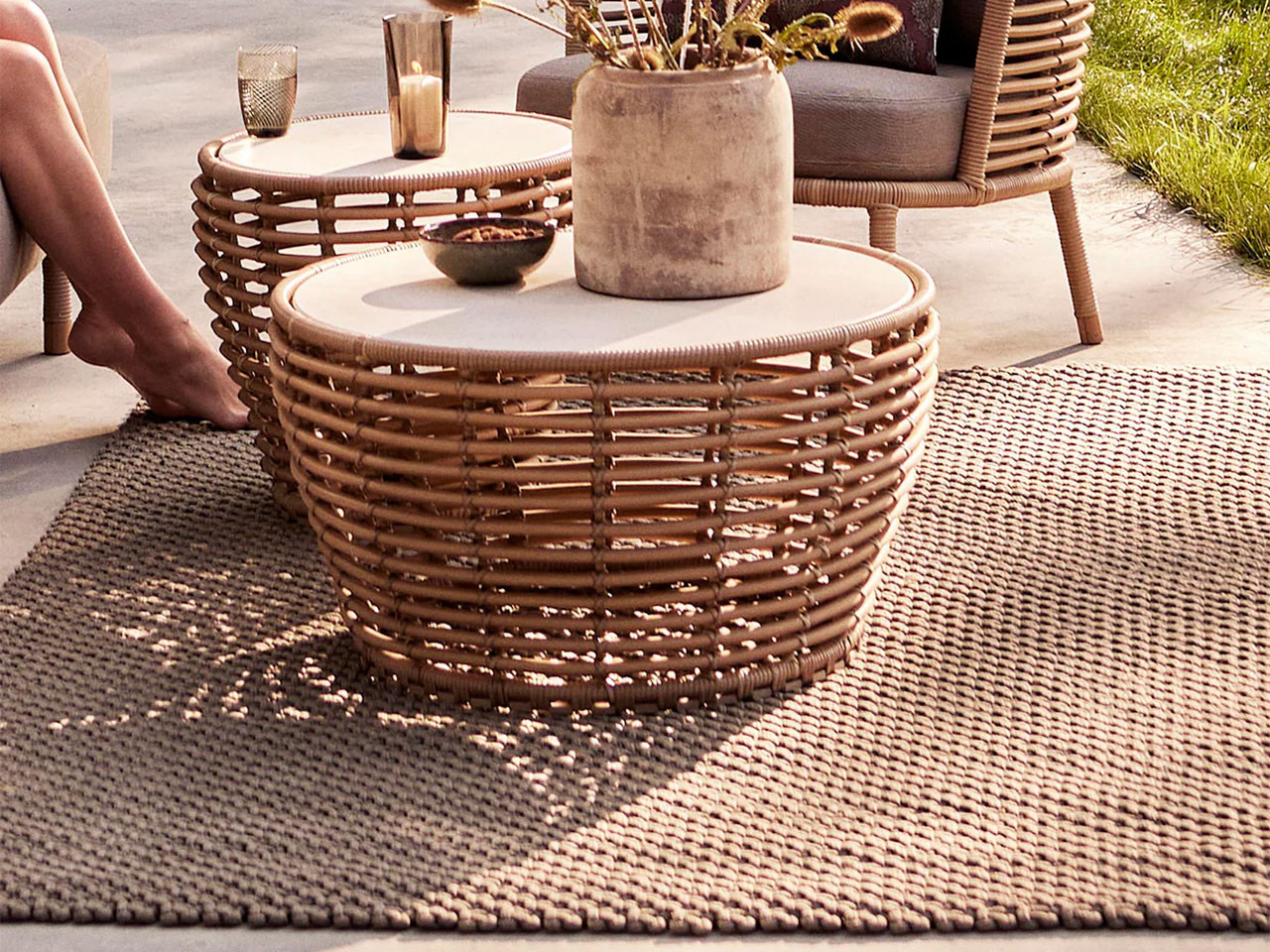Basket Outdoor Coffee Table