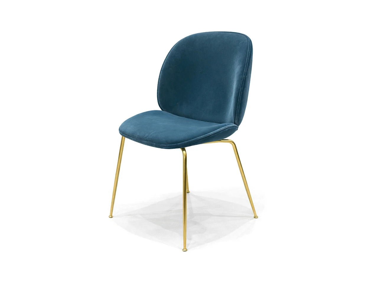 Beetle Dining Chair - Blue Velvet