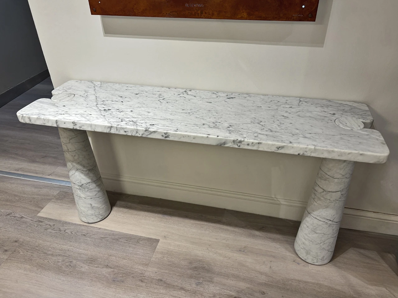 Eros Console Table - White Carrara Marble