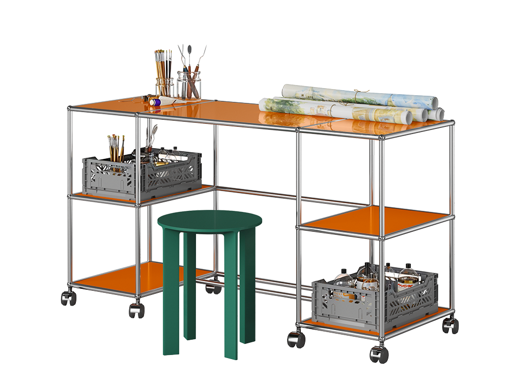 USM Haller Height-Adjustable Desk