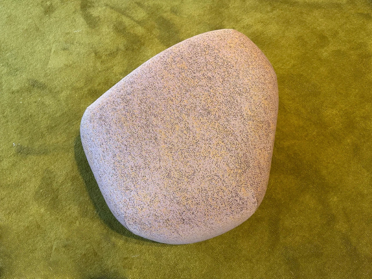 Pebble Rubble Footstool – Arda Fabric Cedar