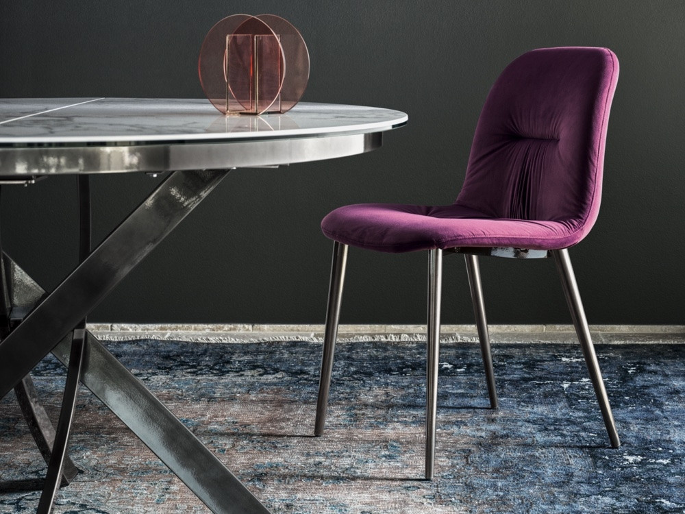 Chantal Dining Chair - Metal Legs