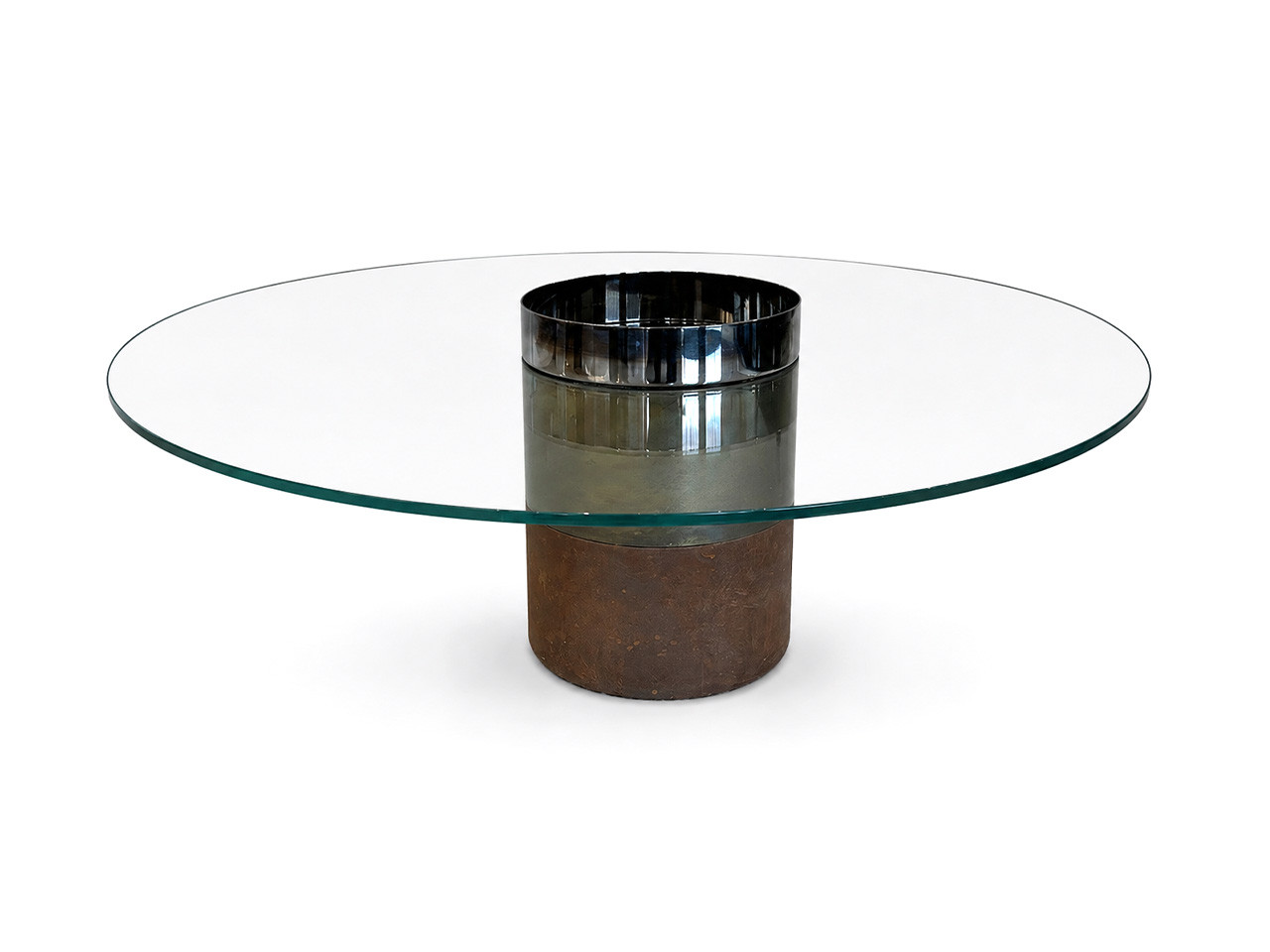 Haumea Coffee Table - 80 cm - Brass and Glass