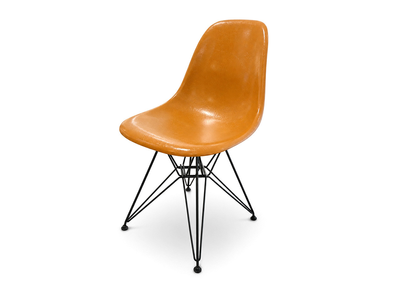 Eames Fiberglass Side Chair DSR - Dark Ochre