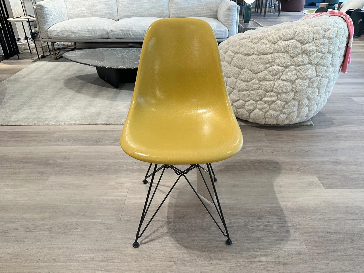 Eames Fiberglass Side Chair DSR - Ochre Light