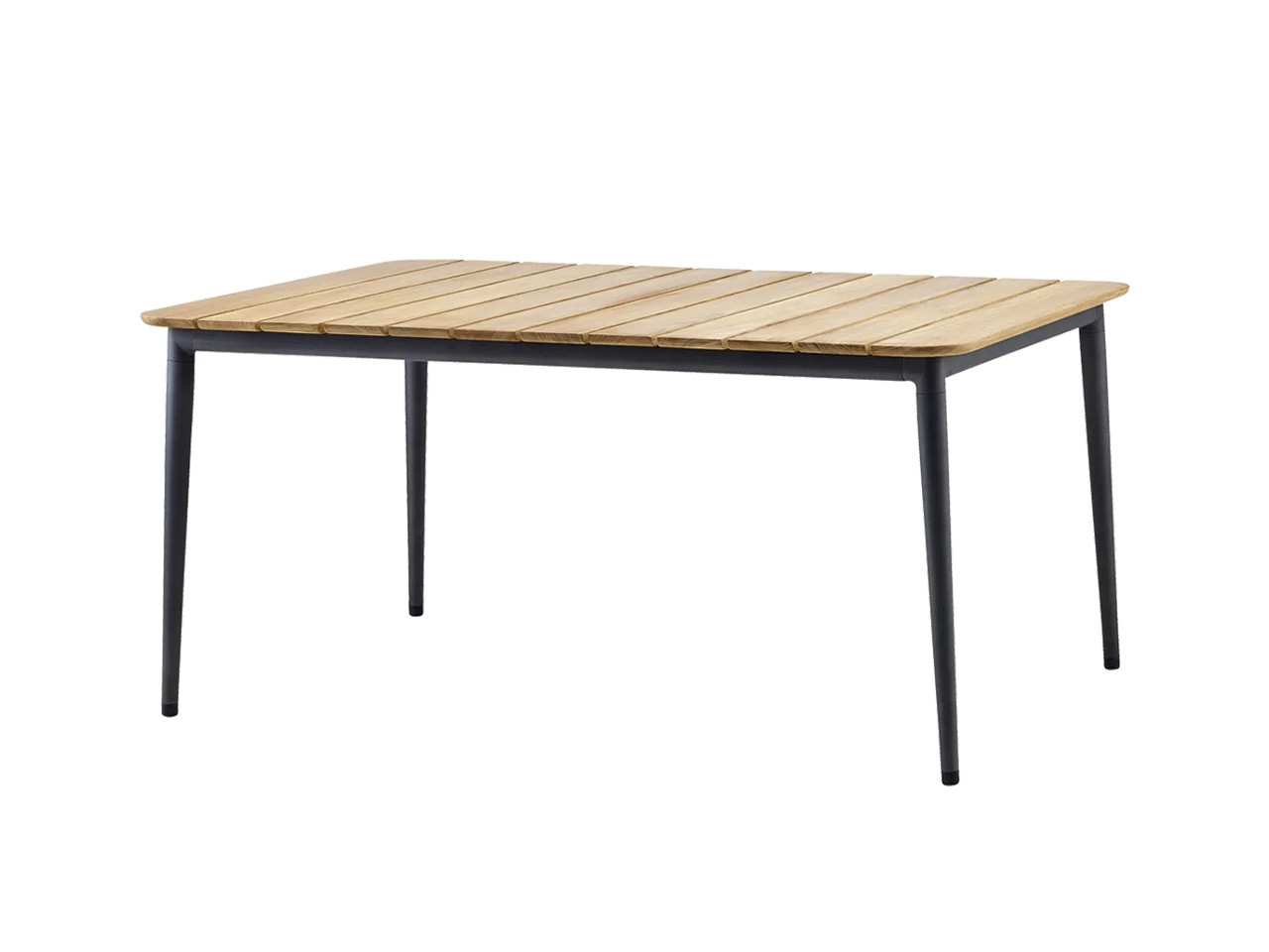 Core Outdoor Dining Set 160 cm - Teak Table & 4 Peacock Chairs
