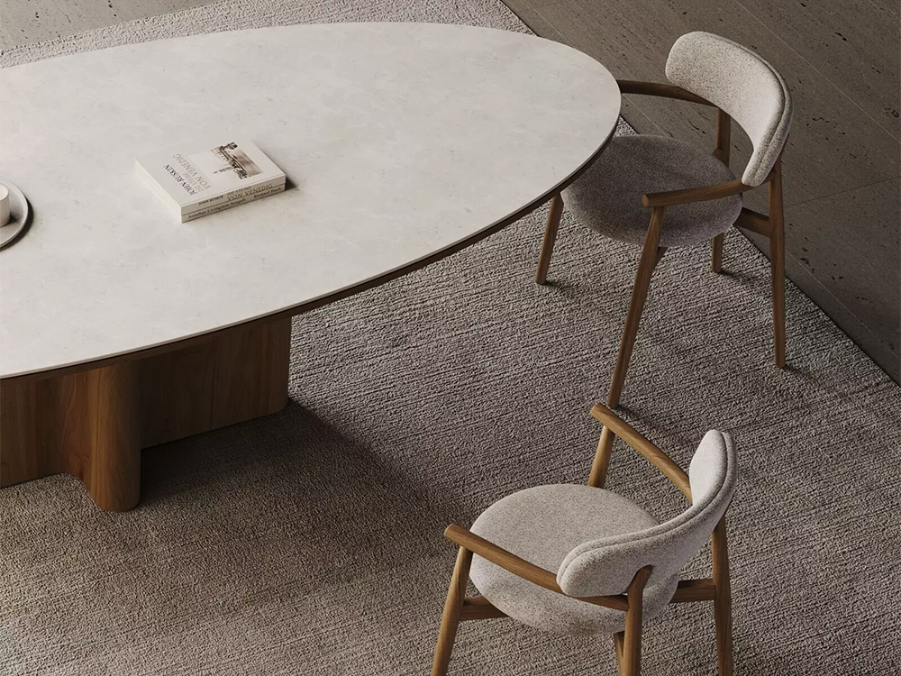 Cover Wood Dining Chair with Arms 