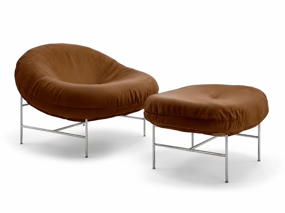 Perron Bun Lounge Chair & Ottoman
