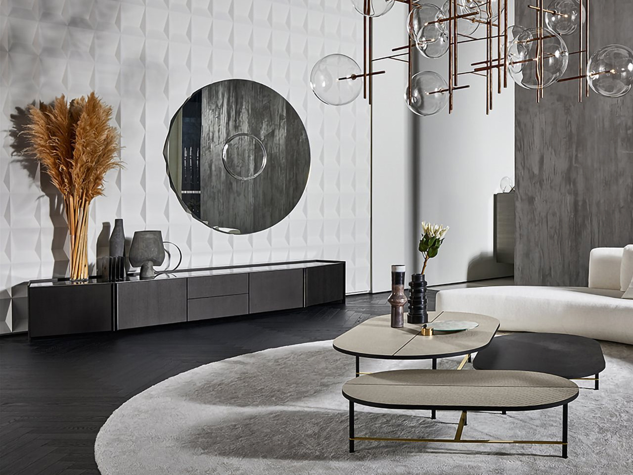 Sole Round Wall Mirror - Ø 165 cm