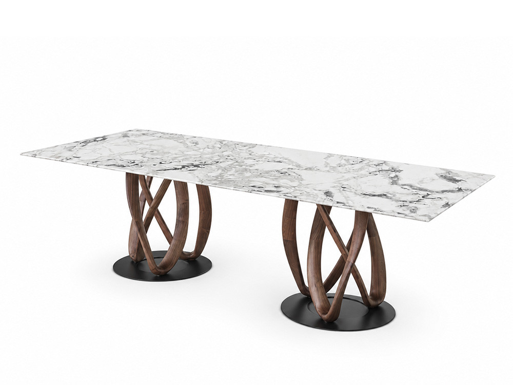 Infinity Rectangular Dining Table Rock Top
