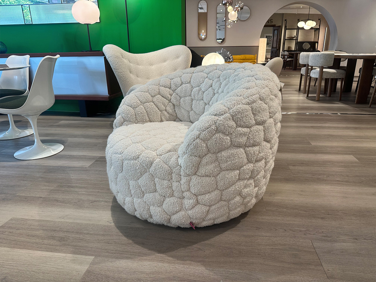 The Introvert Chair by Robbie Williams - Ivory Fabric