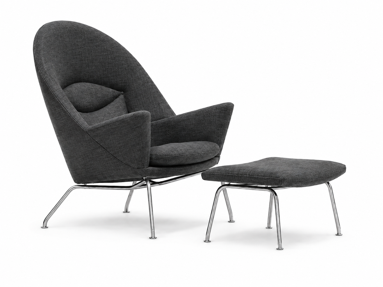 CH468 Oculus Chair & Footstool