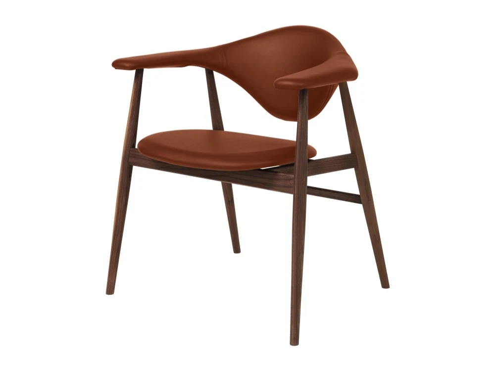 Gubi Masculo Dining Chair - Wood Legs - by GamFratesi 