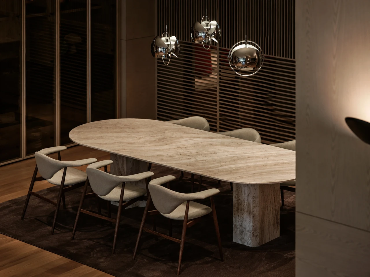 Masculo Dining Chair - Wood Base