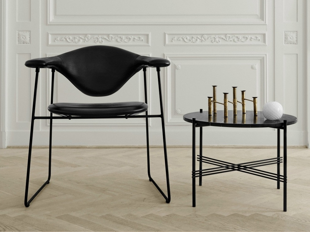Gubi Masculo Lounge Chair - Sledge Base - by GamFratesi