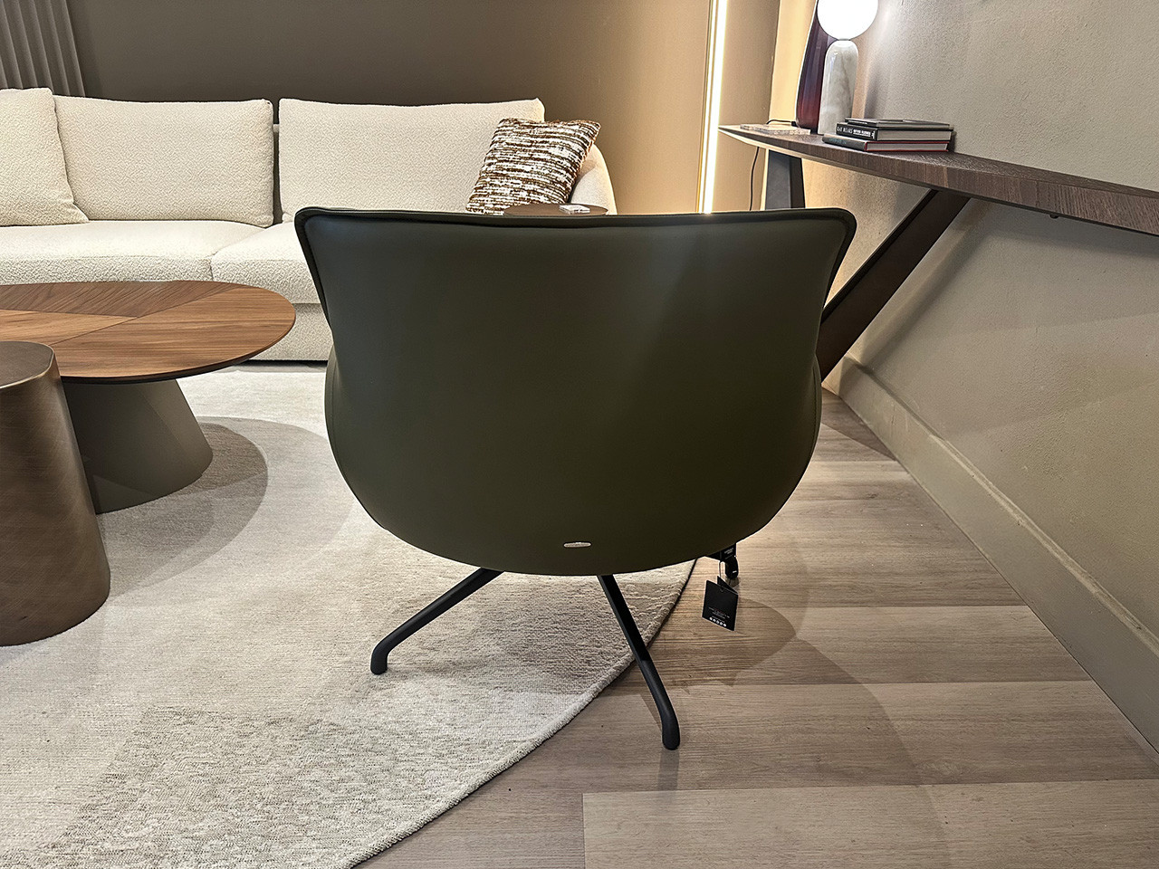 Rhonda Lounge Chair - Oliva Glove Leather