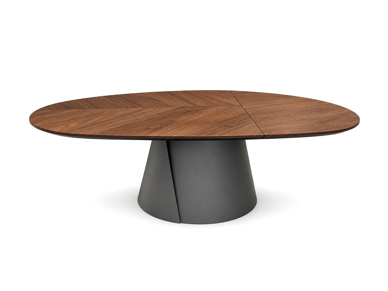 Adrian Wood Coffee Table - Canaletto Walnut & Titanium