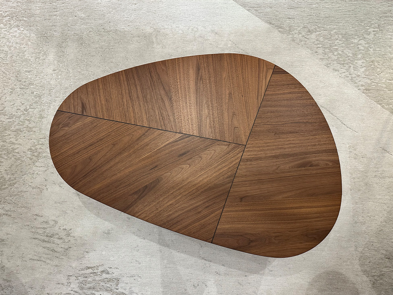 Adrian Wood Coffee Table - Canaletto Walnut & Titanium
