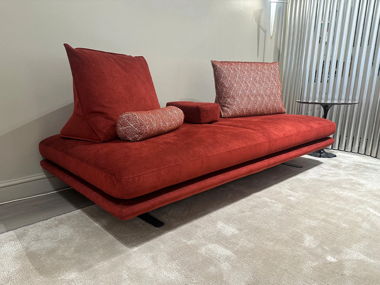 Prado Sofa - Pompeian Red Alcantara