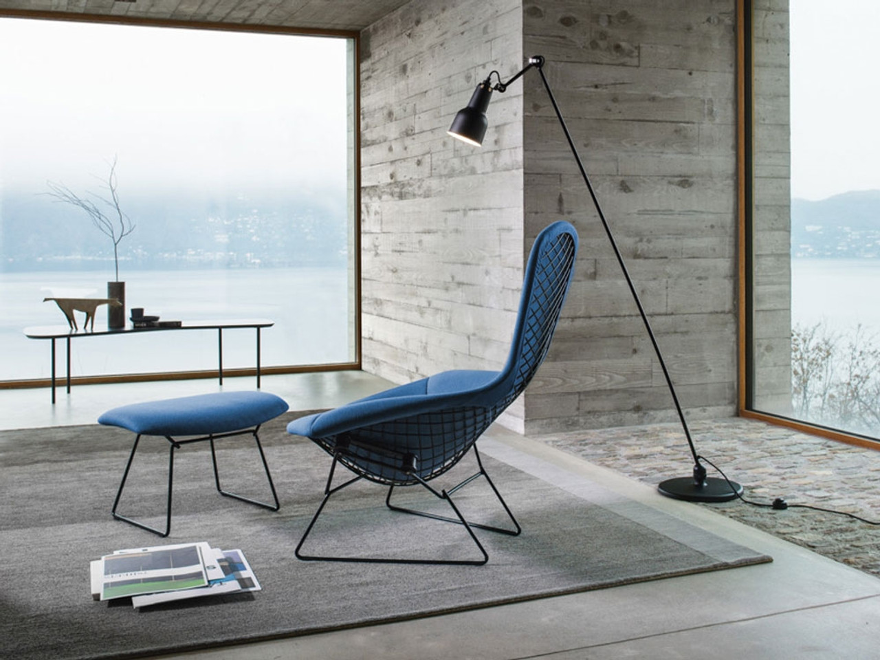 Knoll Bertoia High Back Lounge Chair by Harry Bertoia