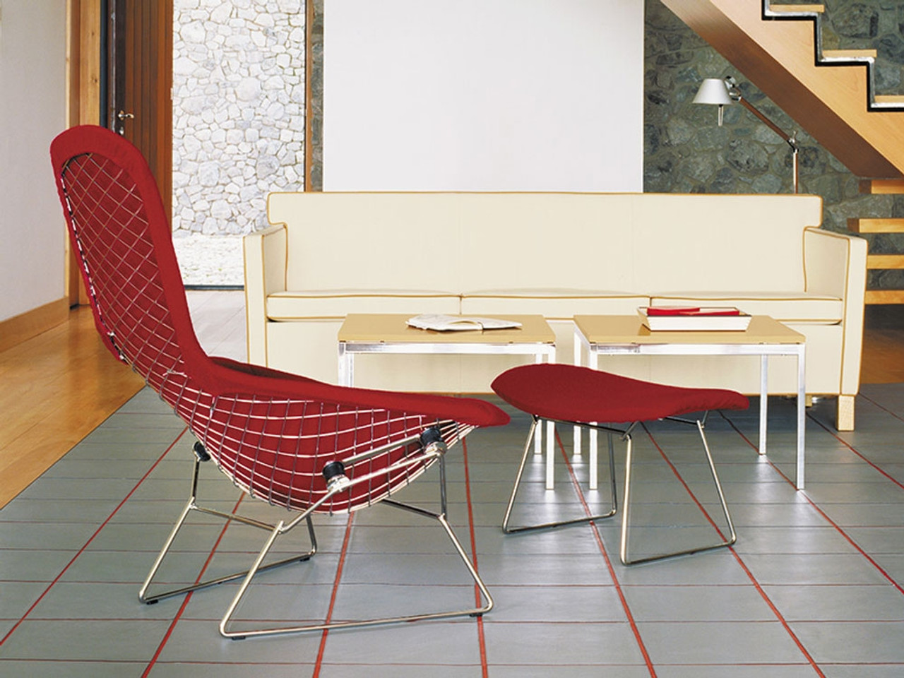Knoll Bertoia High Back Lounge Chair by Harry Bertoia