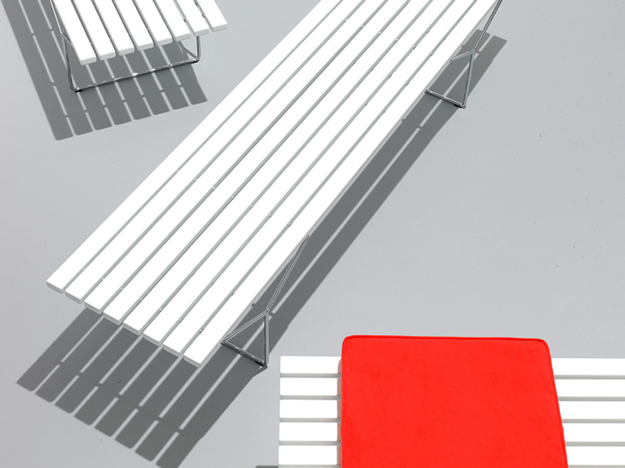 Knoll Bertoia Outdoor Bench by Harry Bertoia