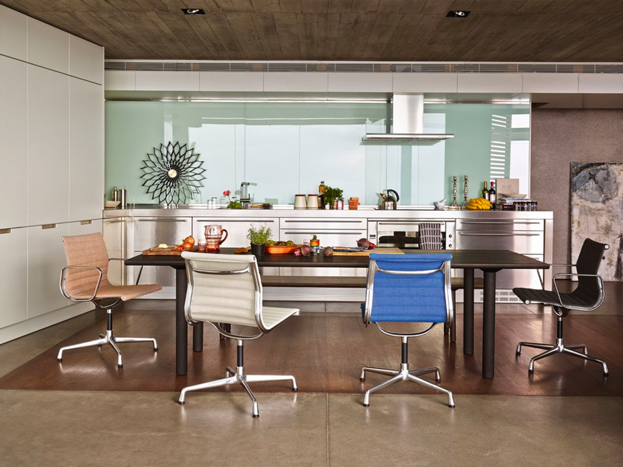 Vitra Eames Aluminium EA 103 Office Chair by Charles Ray Eames Chaplins
