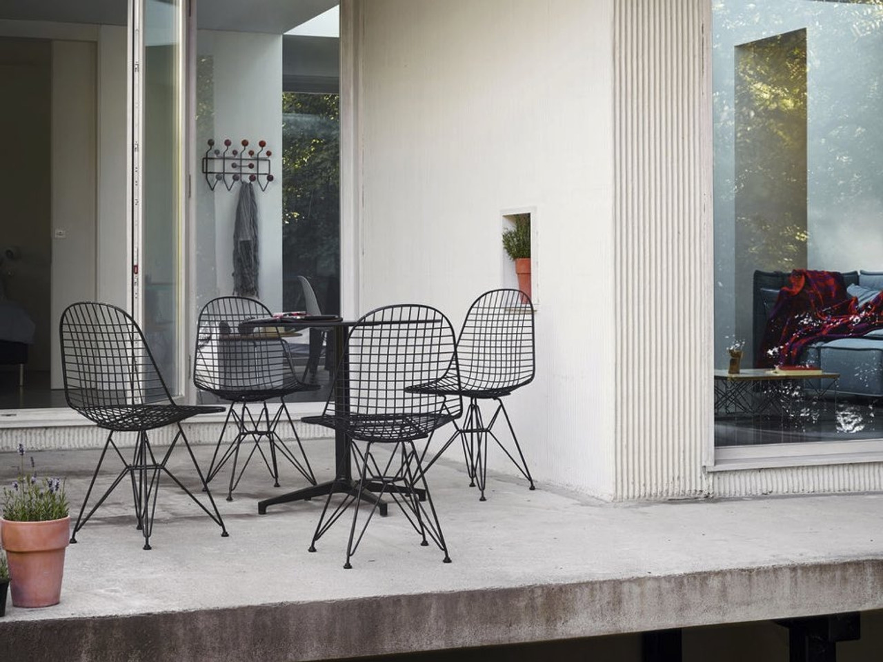 Vitra Eames Wire DKR Outdoor Dining Chair by Charles & Ray Eames