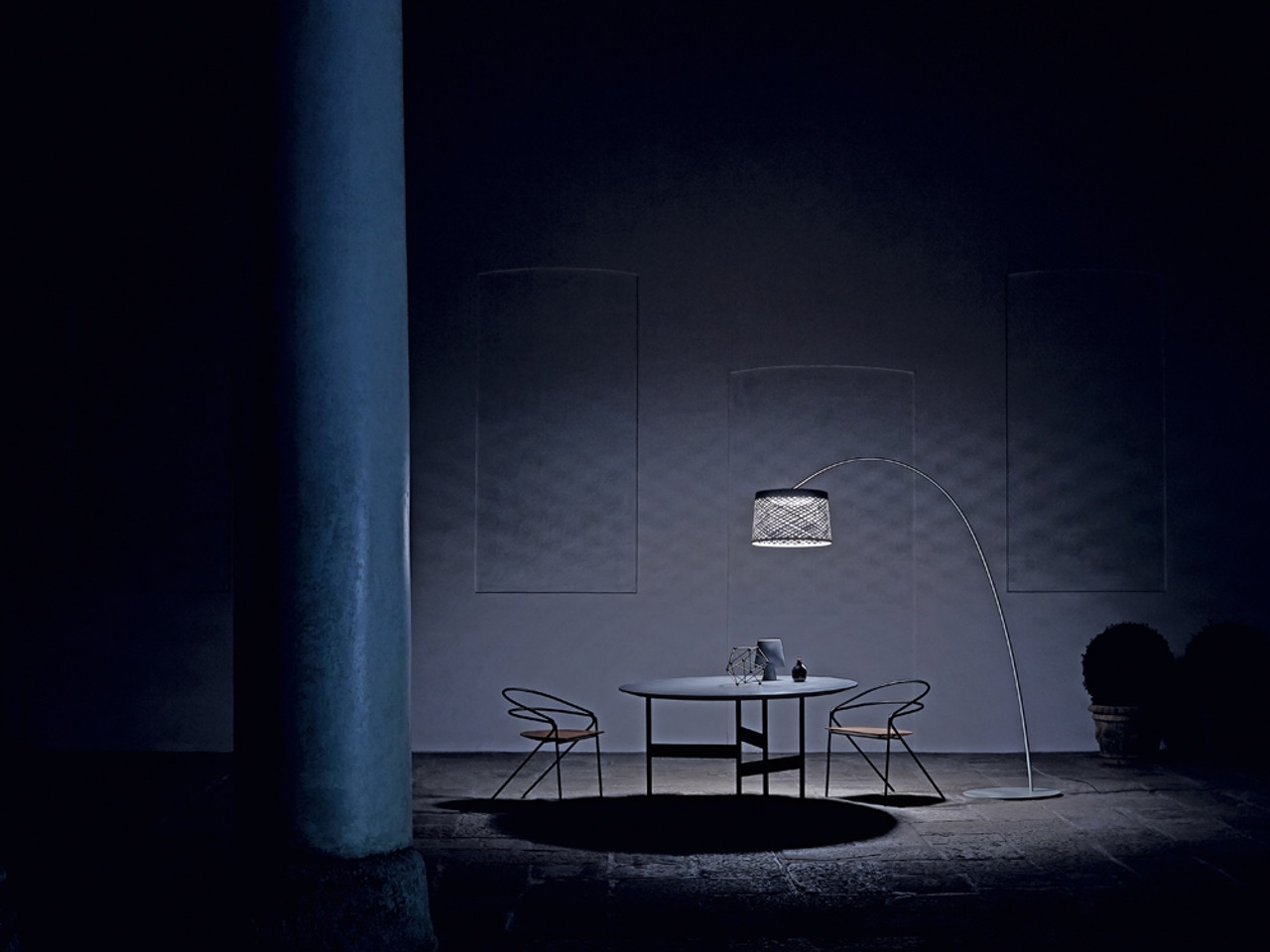 Twiggy Grid - Floor Lamp by Marc Sadler