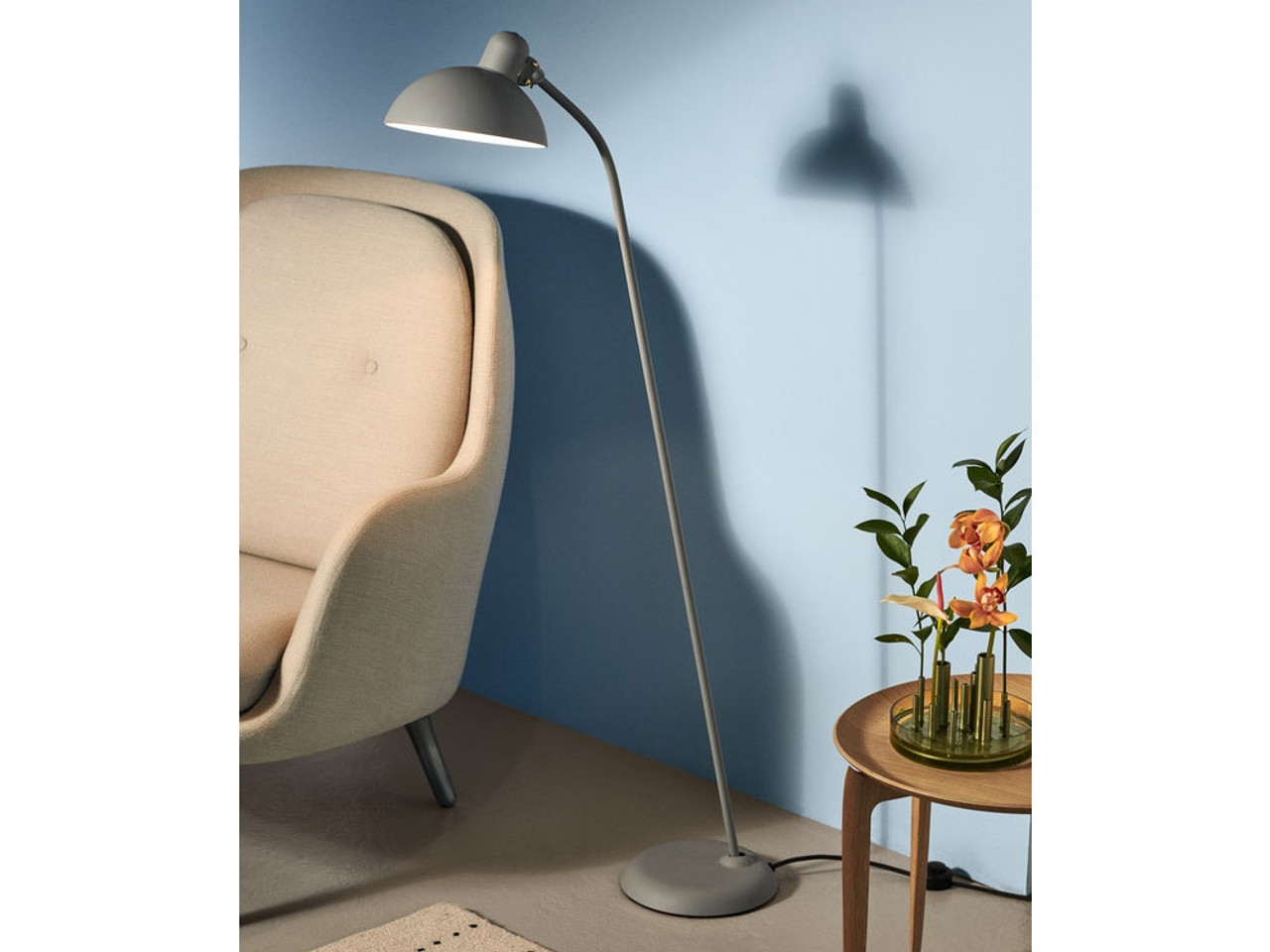 Fritz Hansen Kaiser Idell Floor Lamp by Christian Dell
