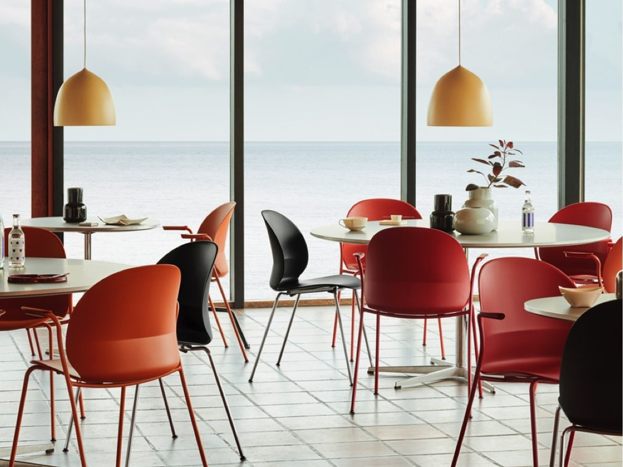 Fritz Hansen N02 Recycled Dining Chair with Arms by Nendo