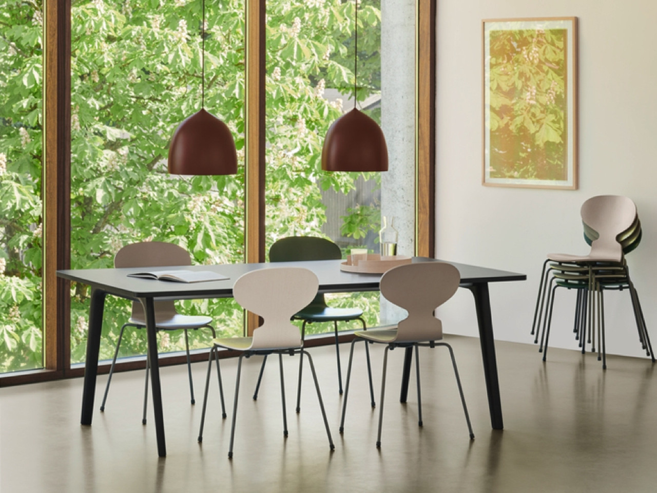 Fritz Hansen Ant Chair - New Lacquered Colours by Arne Jacobsen