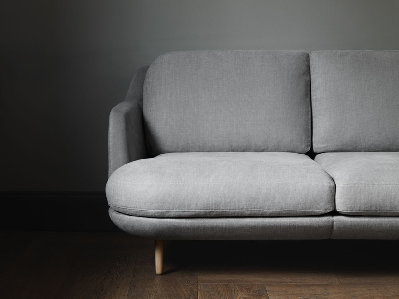 Fritz Hansen Lune Three Seater Sofa with Chaise by Jaime Hayon