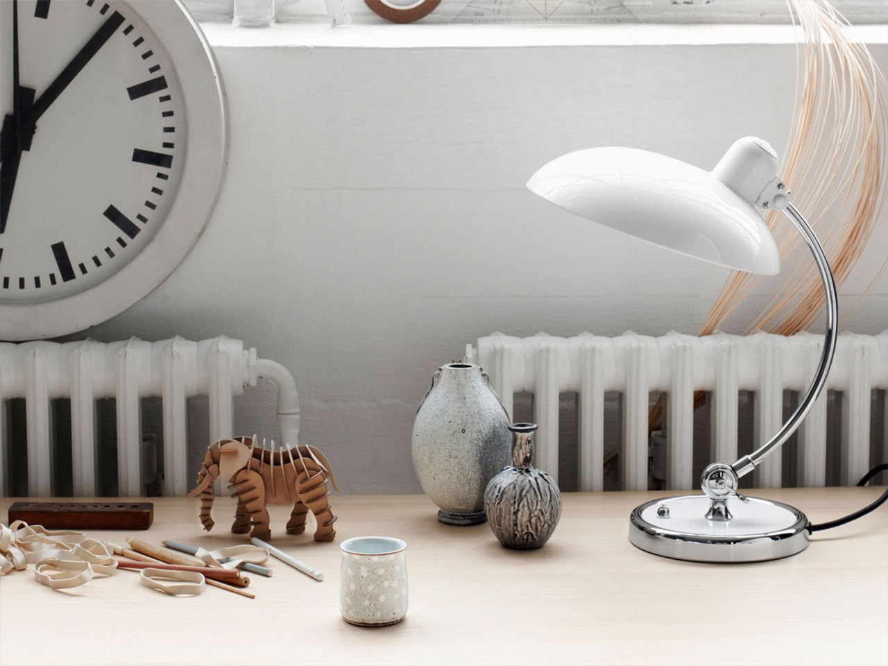Fritz Hansen Kaiser idell Luxus Table Lamp by Christian Dell