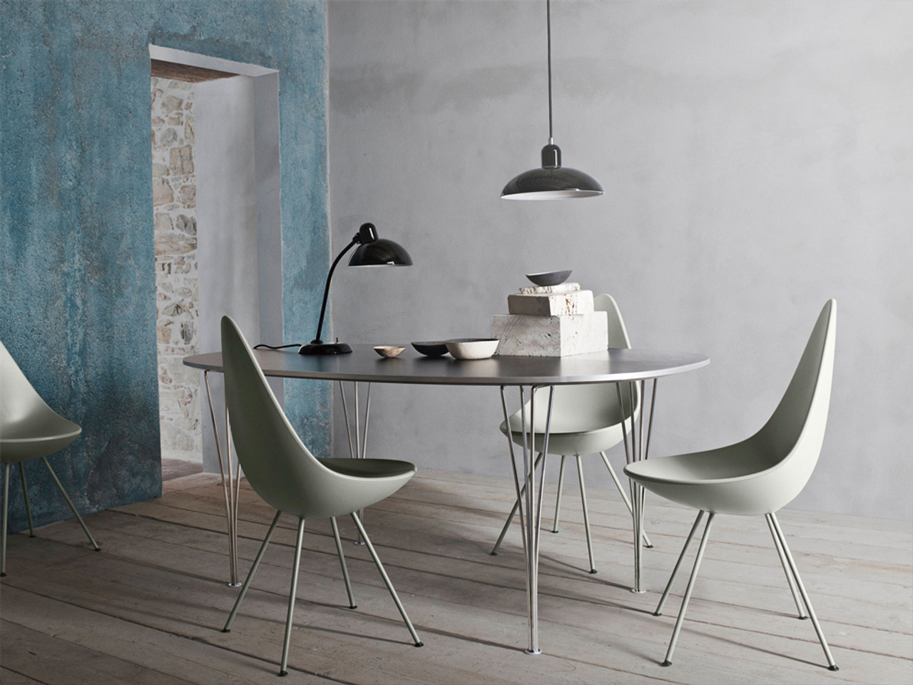 Fritz Hansen Kaiser idell Pendant Light by Christian Dell