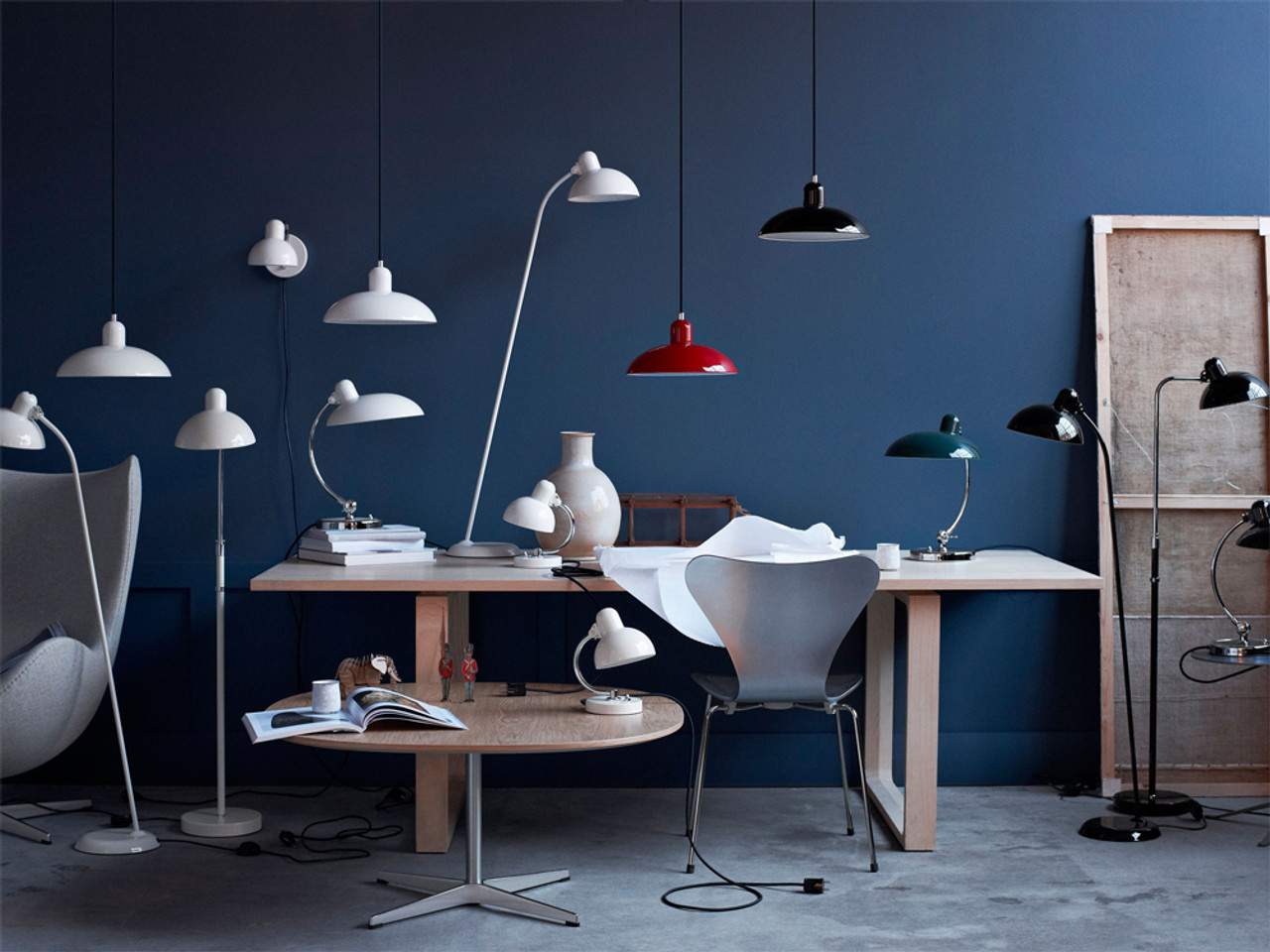 Fritz Hansen Kaiser idell Pendant Light by Christian Dell