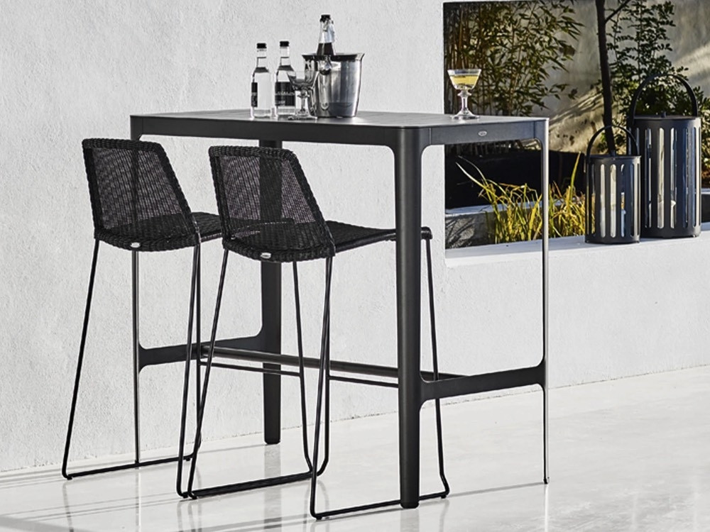 Cane-Line Breeze Outdoor Barstool by Strand+Hvass Chaplins