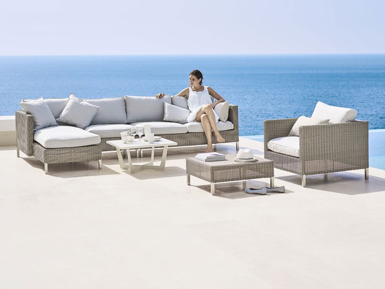 Cane-Line Connect Outdoor Footstool