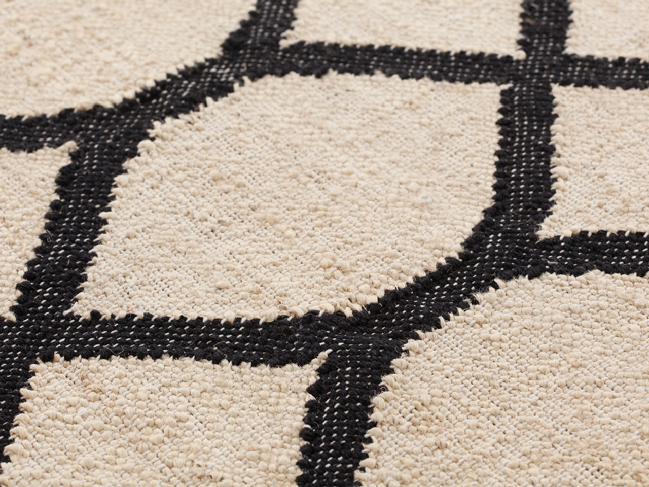 GAN Rodas Black Kilim Rug