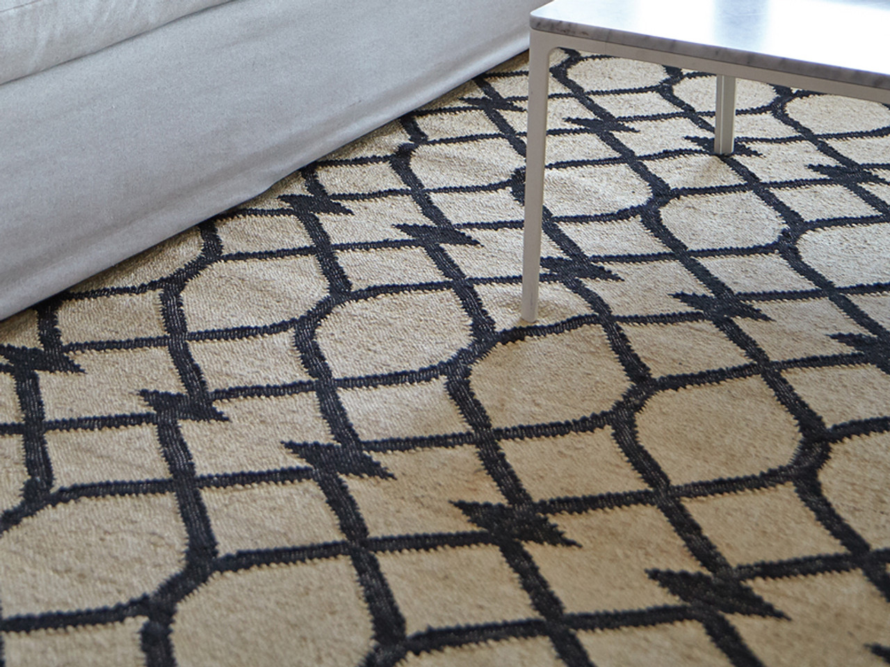 GAN Rodas Black Kilim Rug