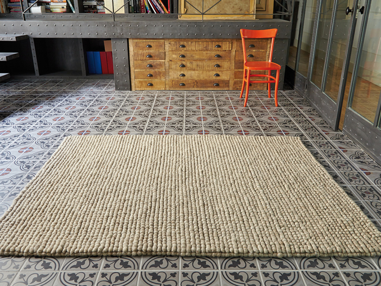 GAN Hoot Beige Hand Loom Rug
