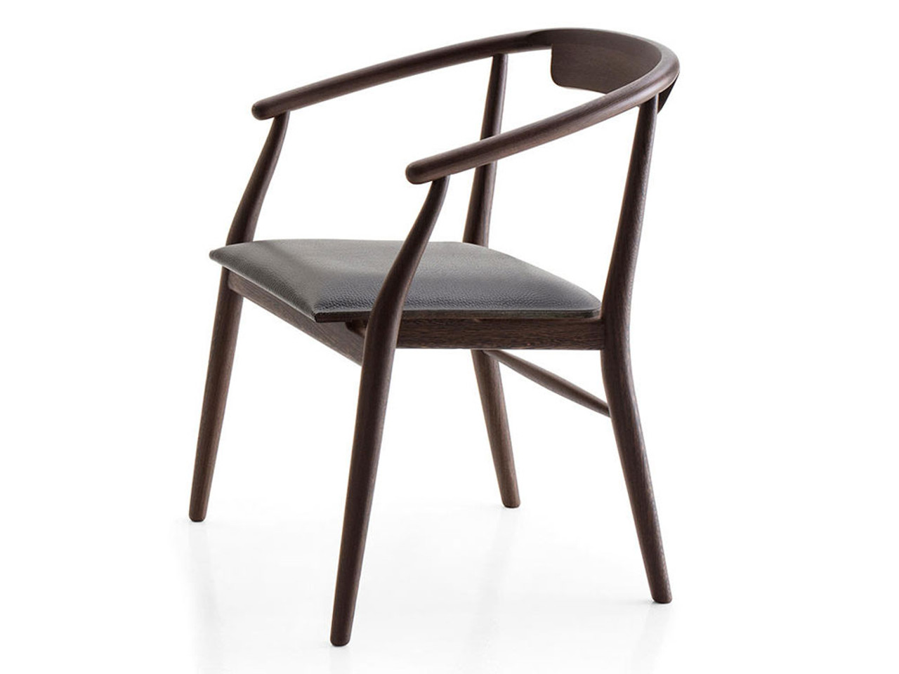 B&B Italia Jens Dining Chair with Arms - Half Cover by Antonio Citterio