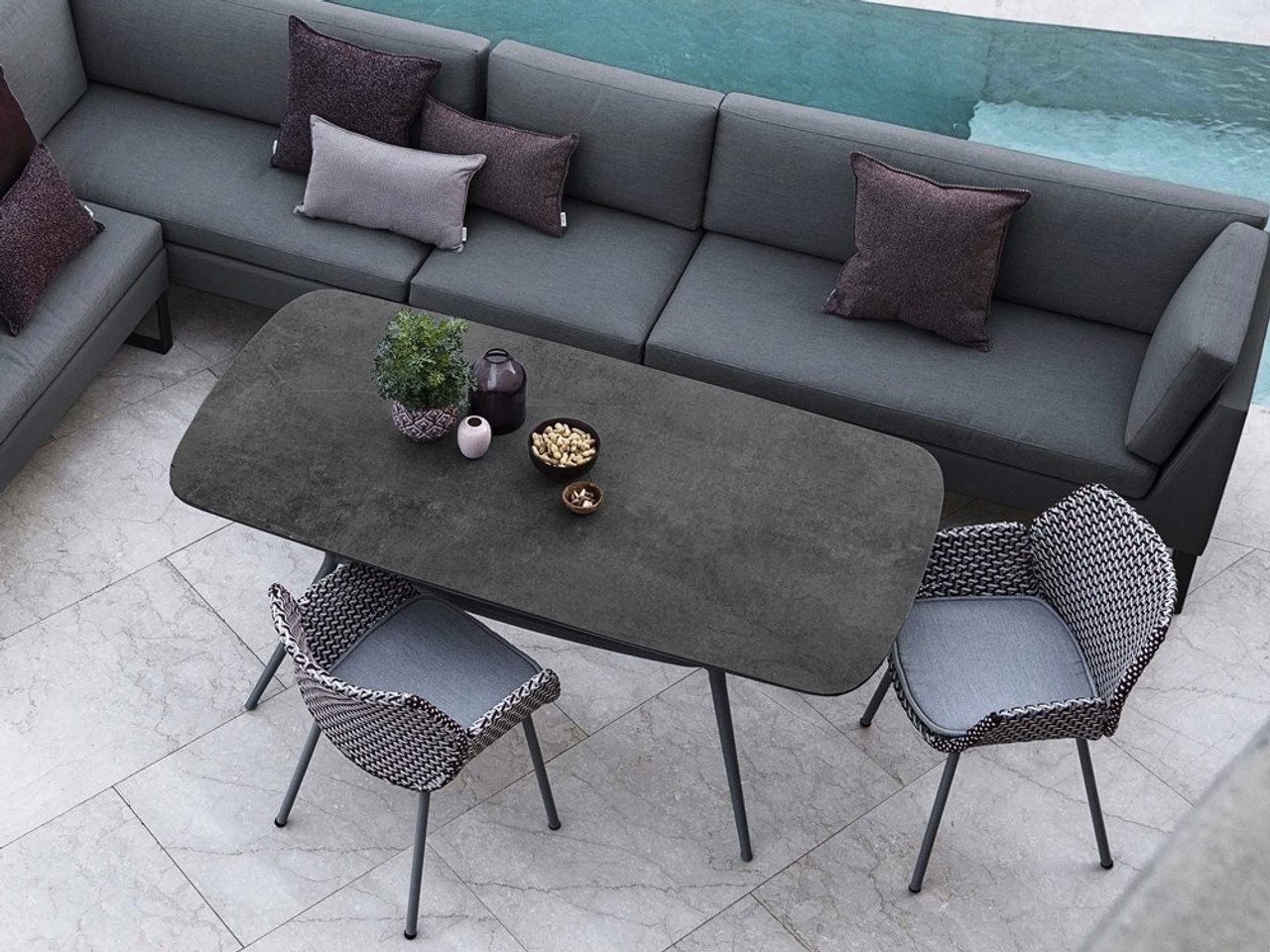 Cane-Line Joy Outdoor Rectangular Dining Table by Cane-Line Design Team