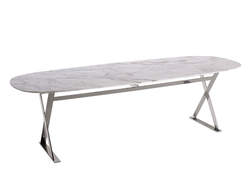 Maxalto Pathos Elliptic Marble Table - 190 cm by Antonio Citterio