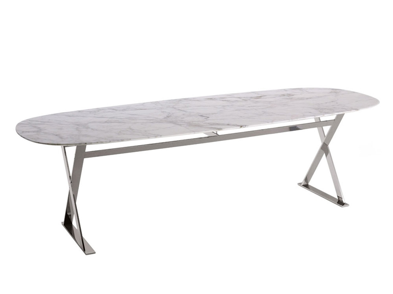 Pathos Elliptic Marble Table - 190 cm