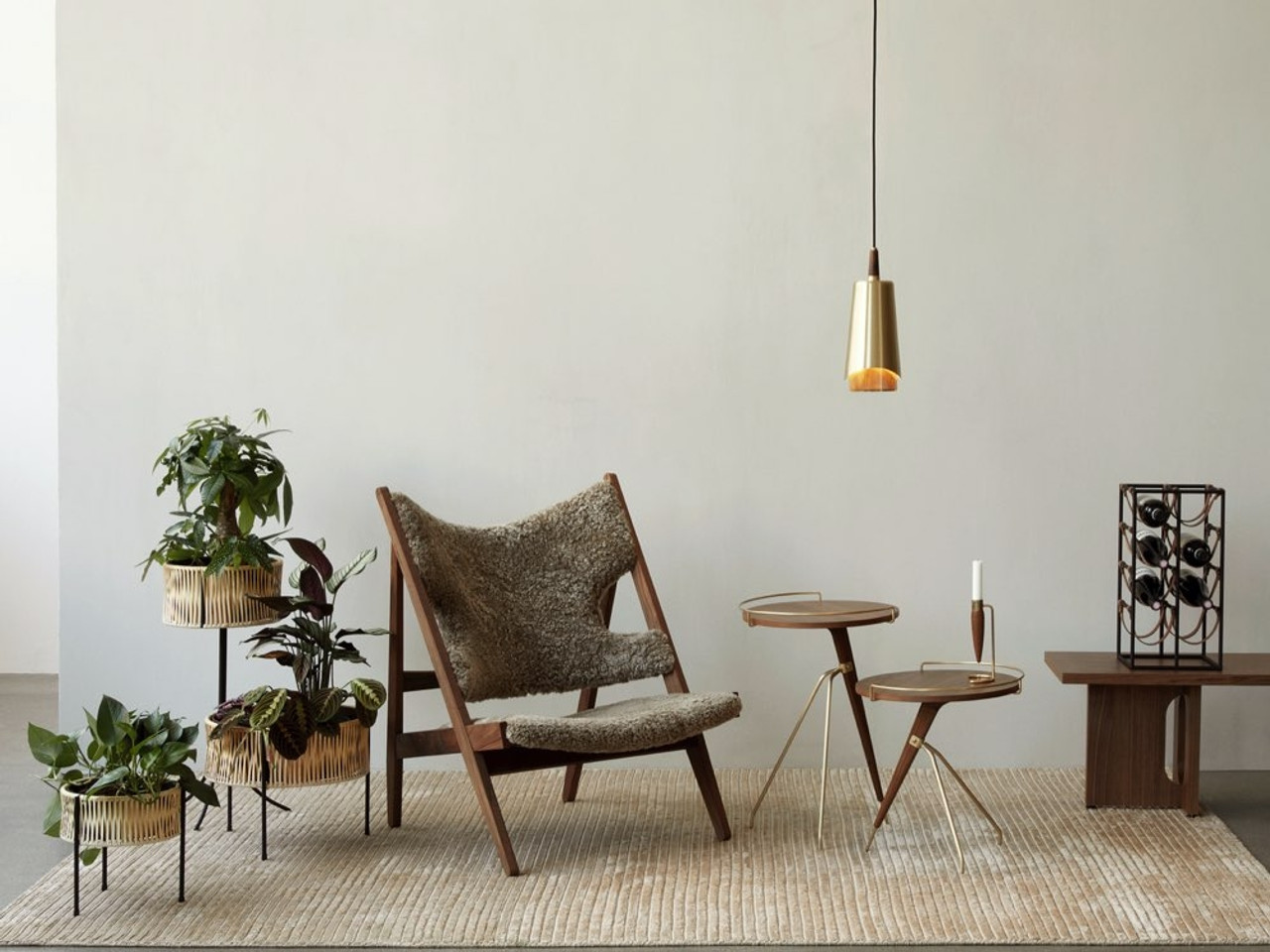 Knitting Lounge Chair - Sheepskin