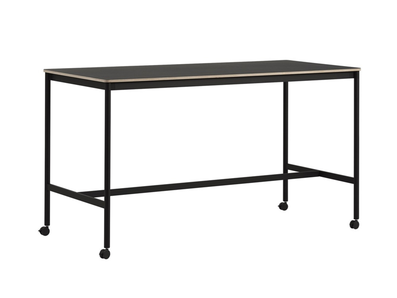 Muuto Base High Table With Castors by Mika Tolvanen