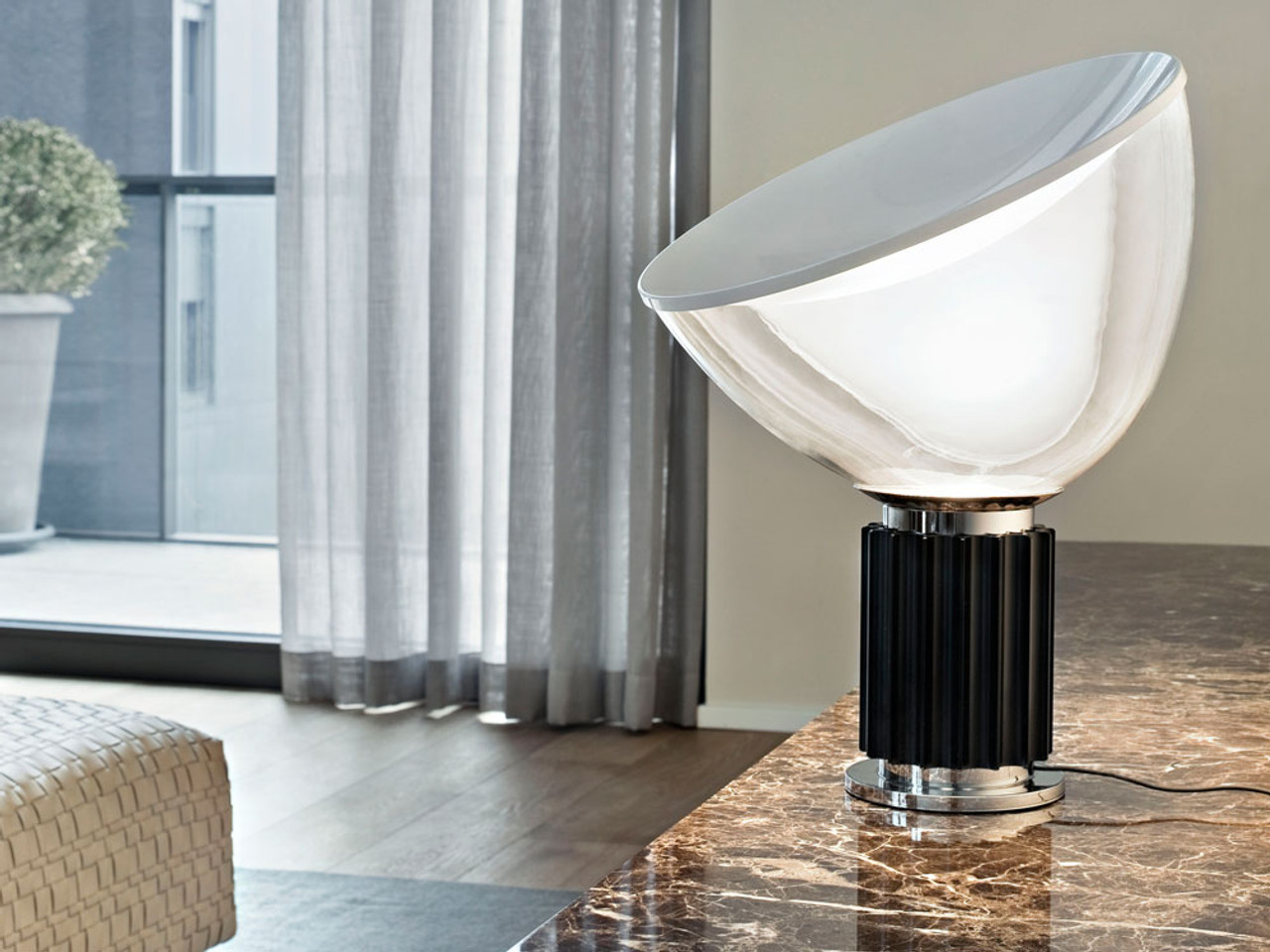 Flos Taccia Small Table Lamp by Achille & Pier Giacomo Castiglioni