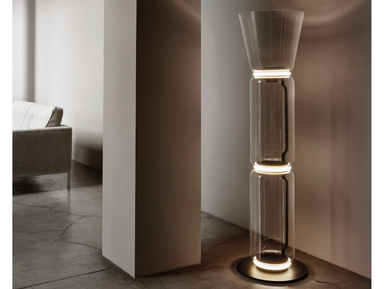 Noctambule Floor Lamps With Cone